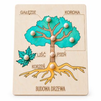 Układanka montessori budowa drzewa