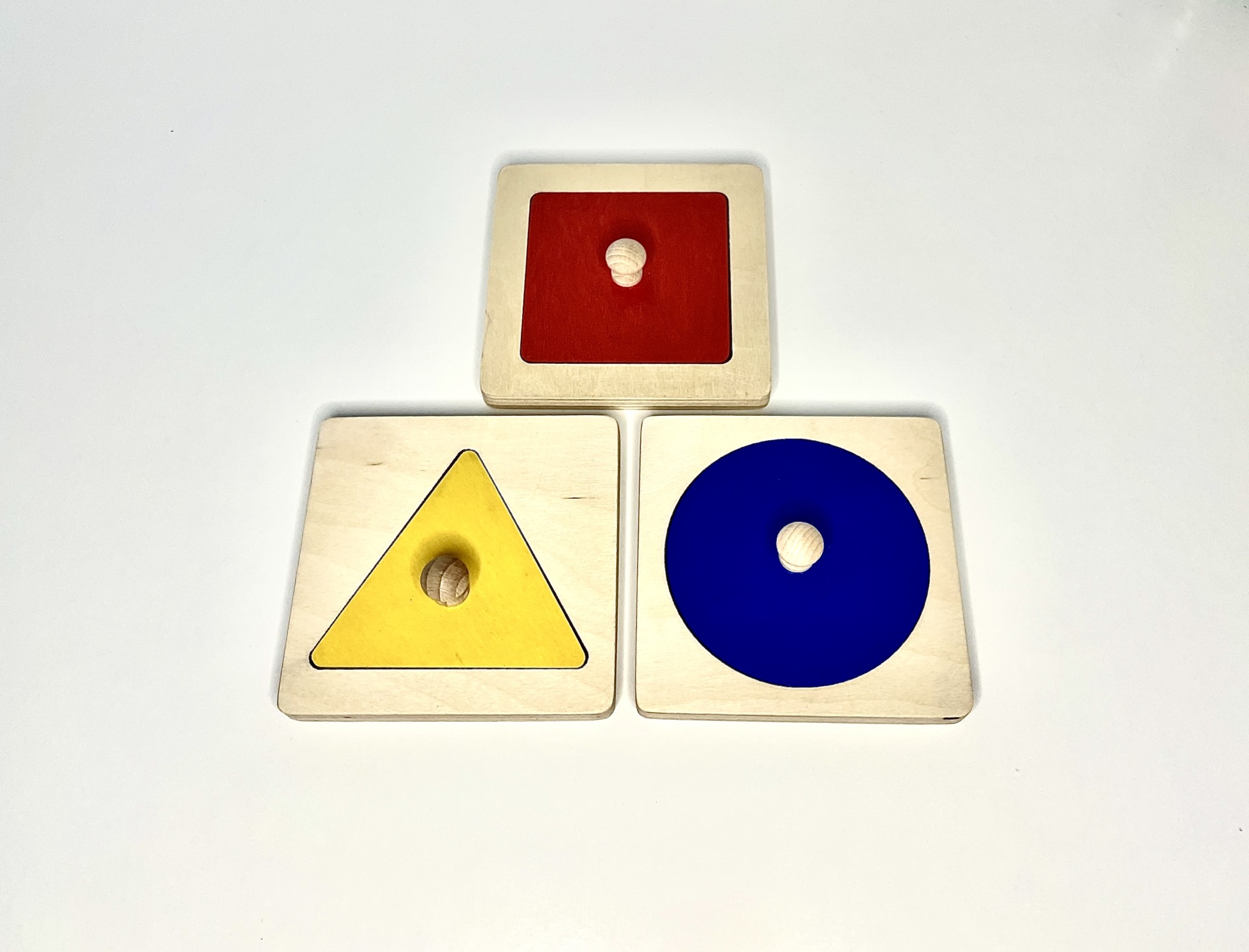Puzzle montessori koło kwadrat trójkąt - obrazek 4