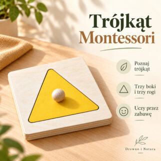 Układanka - puzzle montessori  trójkąt