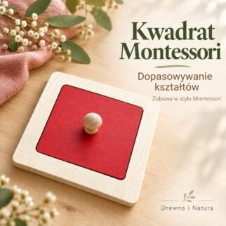 Układanka - puzzle montessori  kwadrat