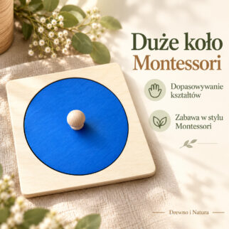 Układanka - puzzle montessori duże koło