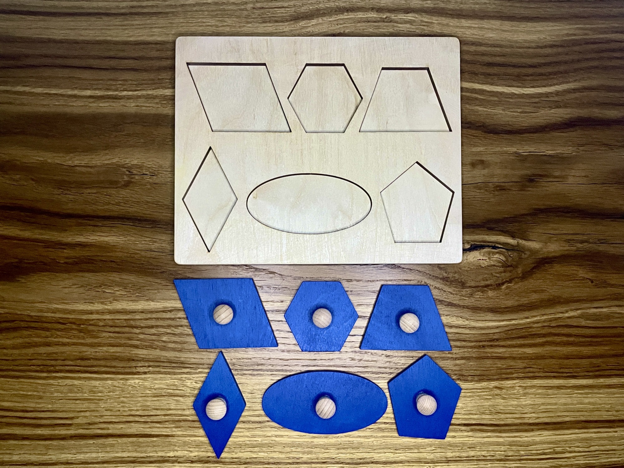 Układanka- puzzle montessori sześć figur - obrazek 3