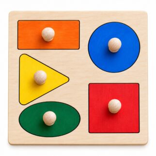 Układanka montessori pięć figur