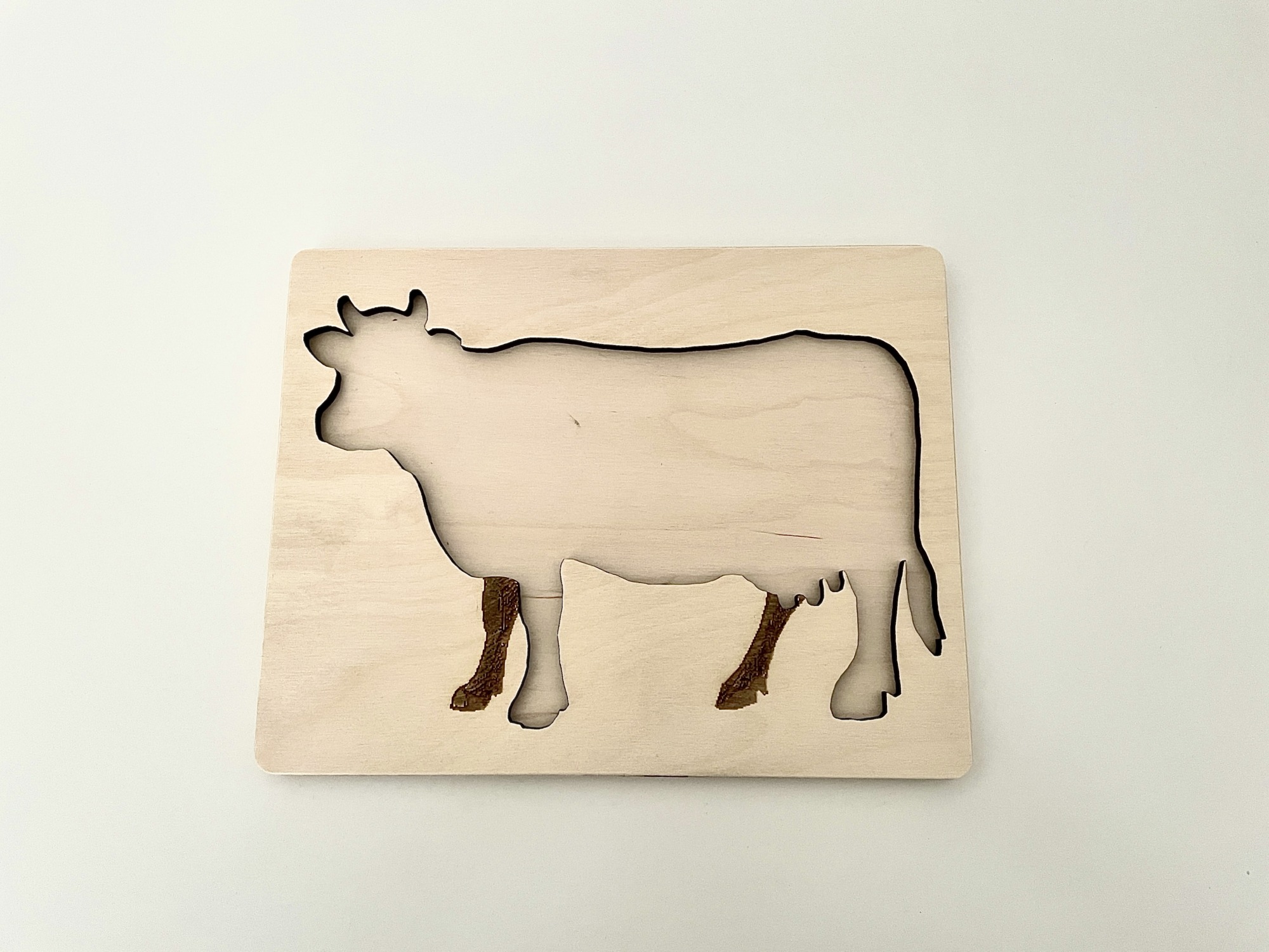 Układanka-puzzle montessori budowa krowy - obrazek 4
