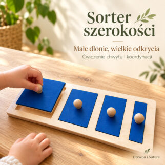 Układanka - puzzle montessori sorter szerokości