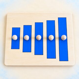Układanka - puzzle montessori sorter długości - piramida