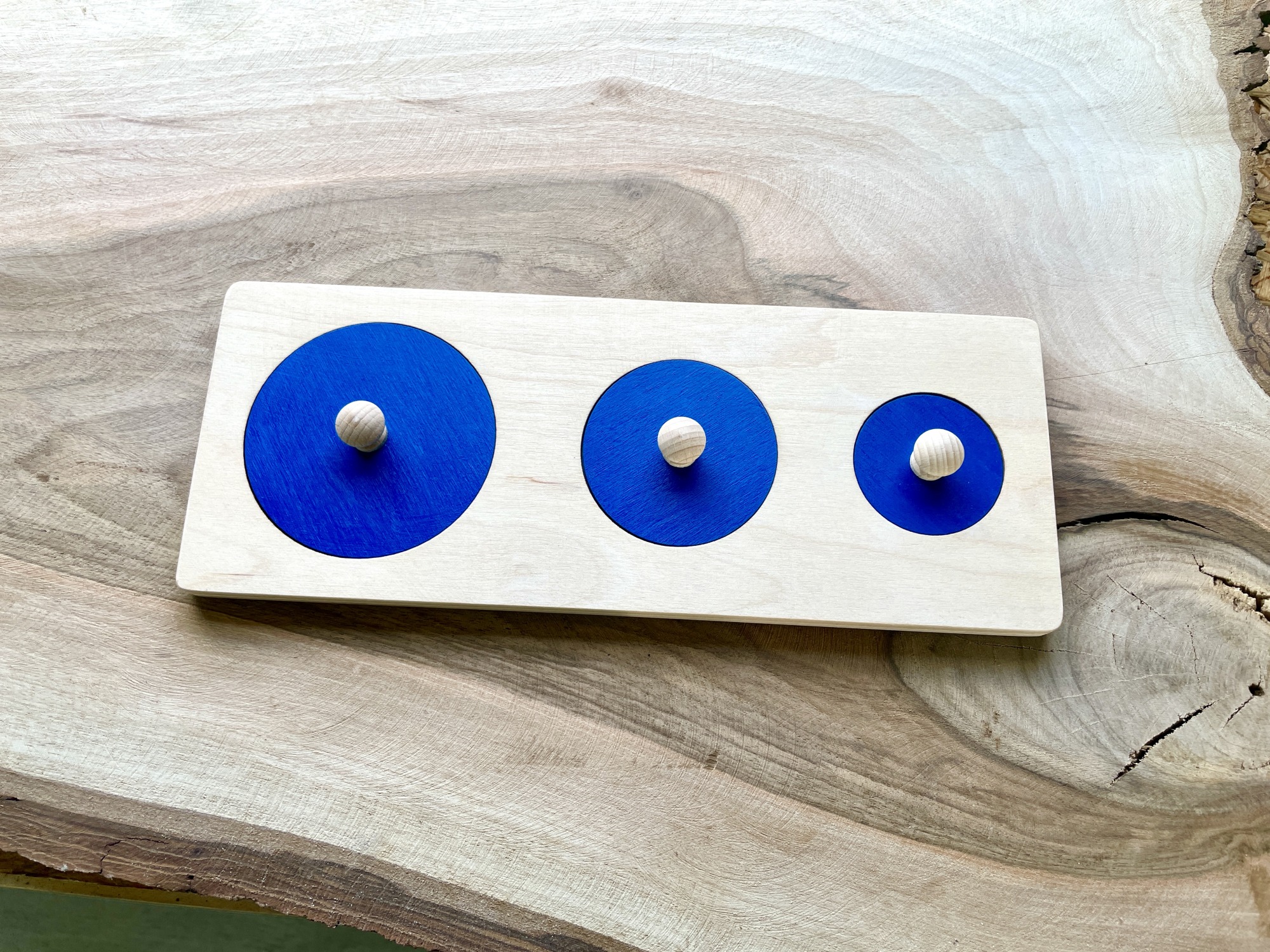 Układanka trzy koła montessori