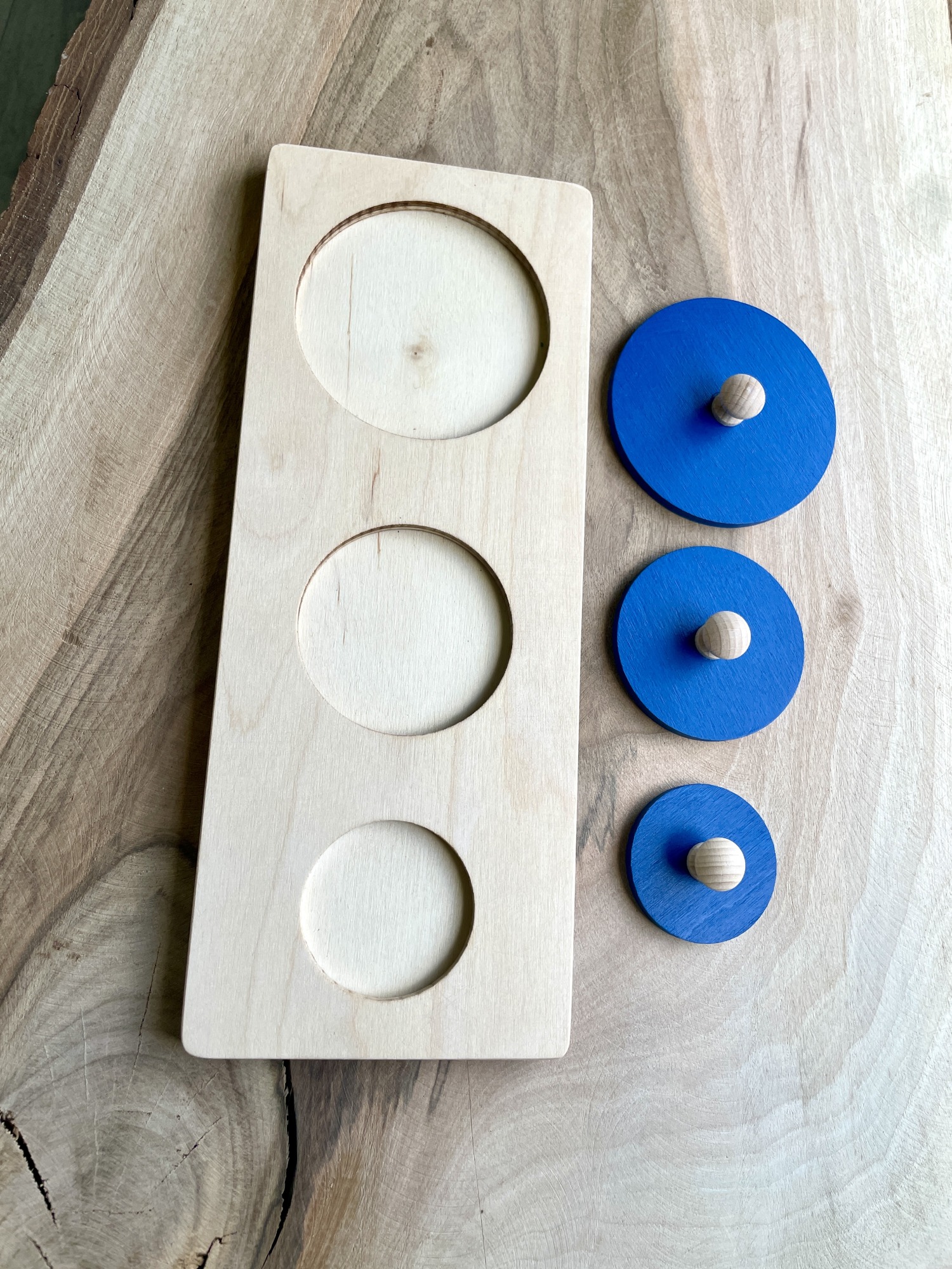 Układanka trzy koła montessori - obrazek 5