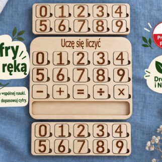 Układanka - puzzle montessori matematyczna