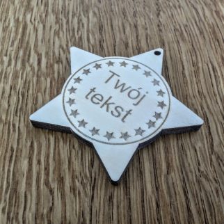 Drewniany medal personalizowany B