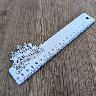 Drewniana linijka personalizowania A