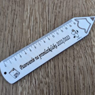 Drewniana linijka personalizowania H
