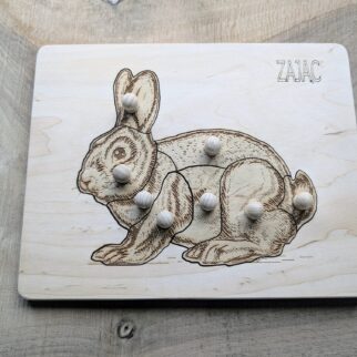 Układanka - puzzle montessori zając